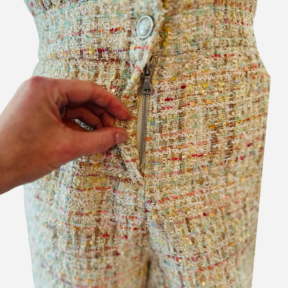 Express Multicolor Tweed Romper - Picture 7 of 7